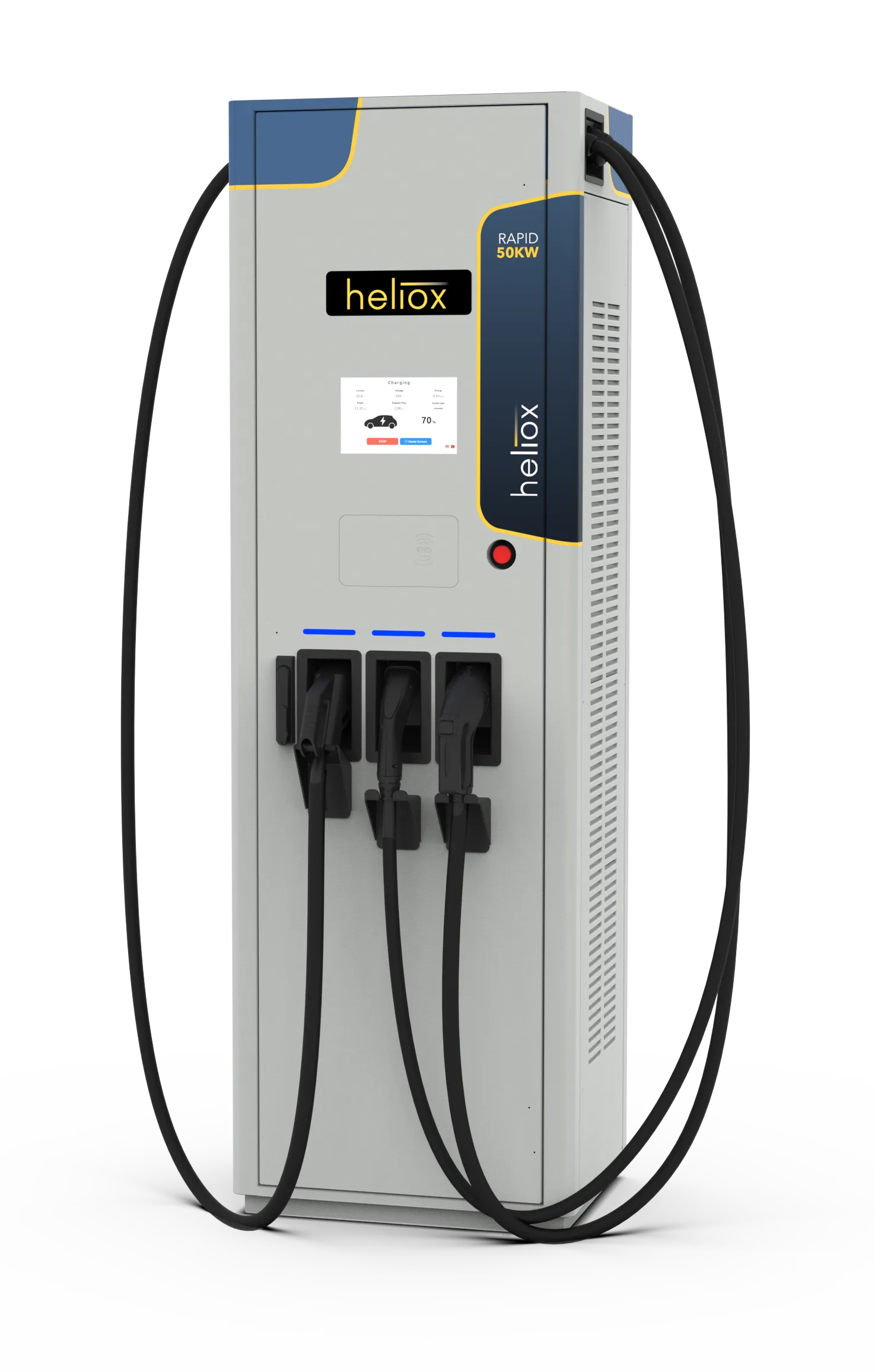 Rapid 50 kW AC & DC Charging Station for Electric Cars - Heliox
